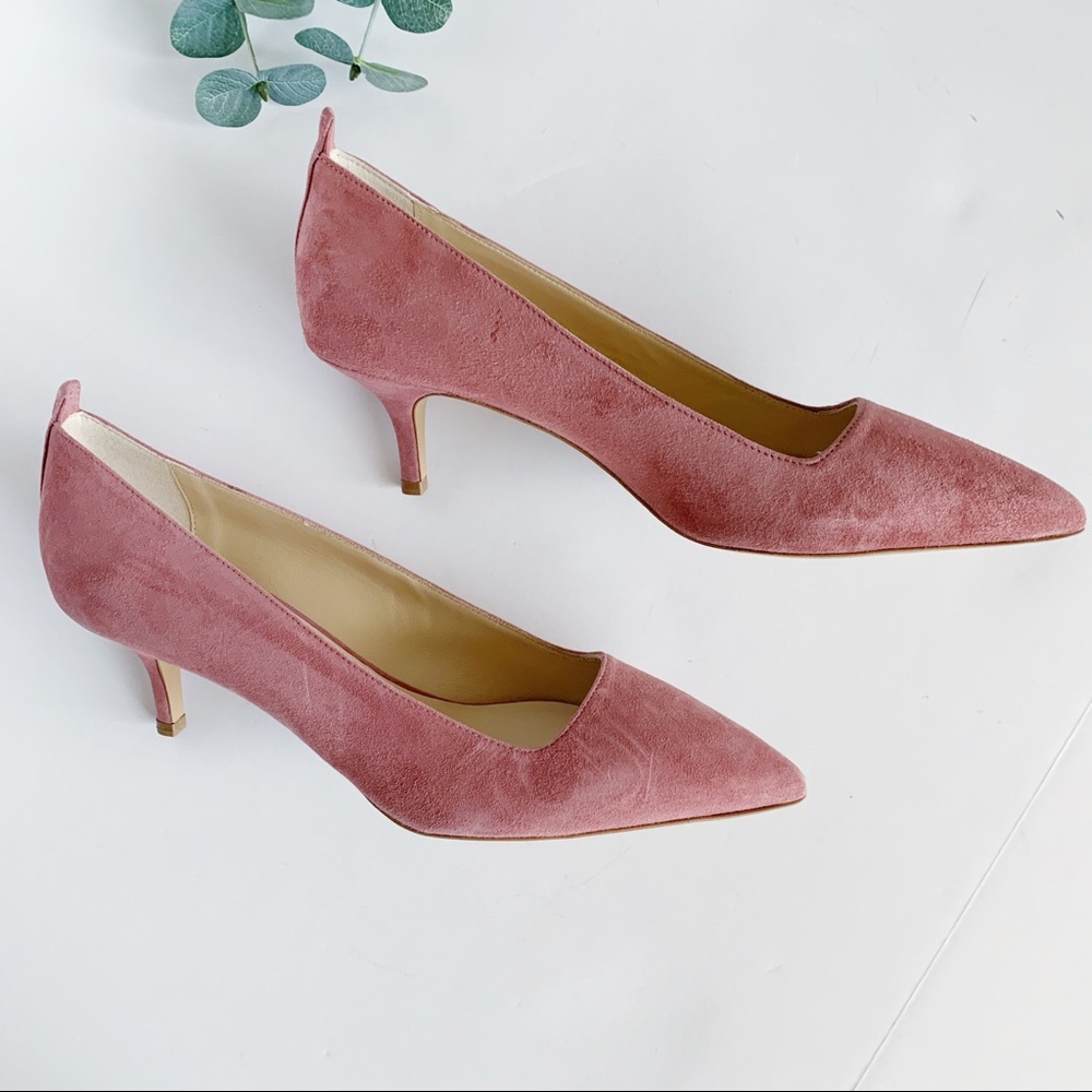 EVERLANE The Editor Rosewood Suede Kitten Heels - Picture 3 of 10
